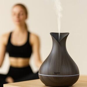 Simway Essential Oil Diffuser Aromatherapy Ultrasonic Humidifier LED Light Open